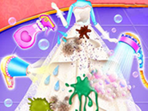 princess-wedding-cleaning-washing-amp-fixing